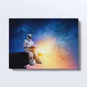 Tablou Reading in galaxy