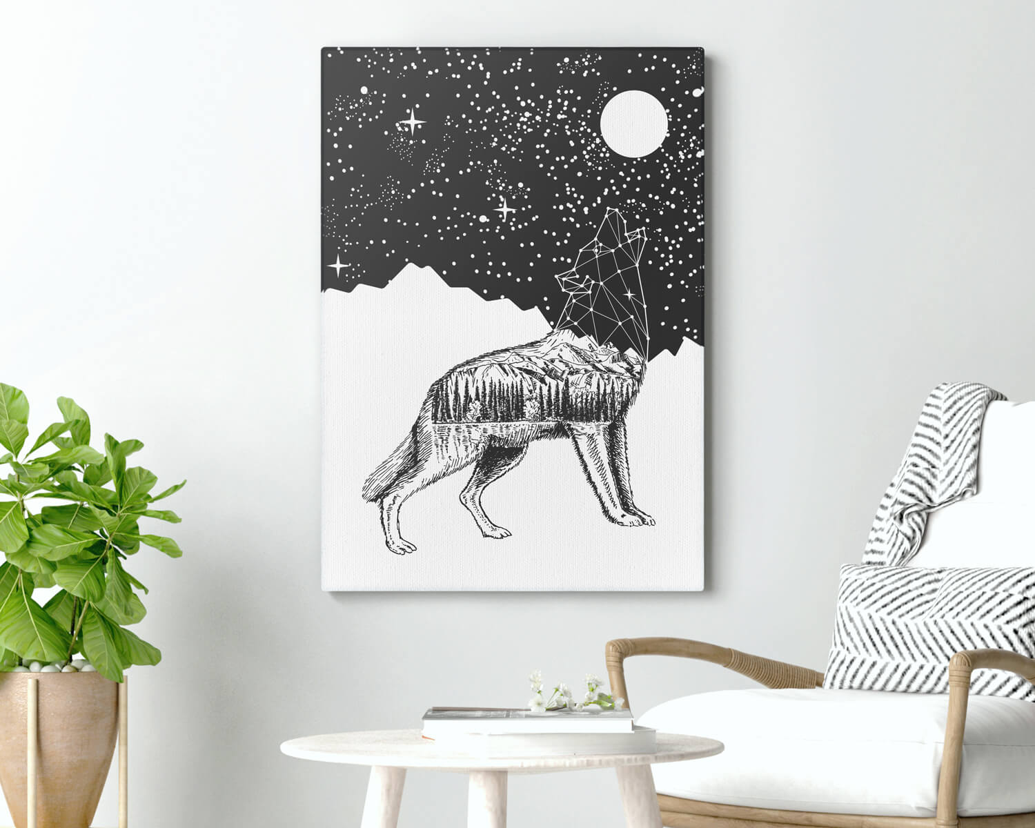 Tablou Howling at the moon