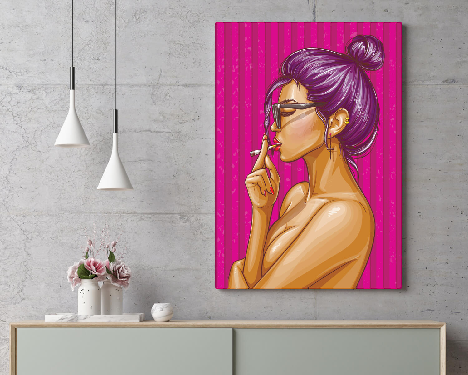 Tablou pop art femeie