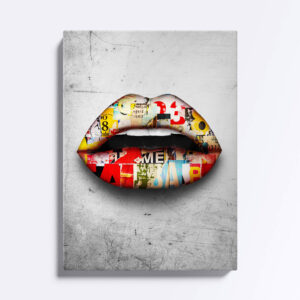 Tablou canvas cu buze