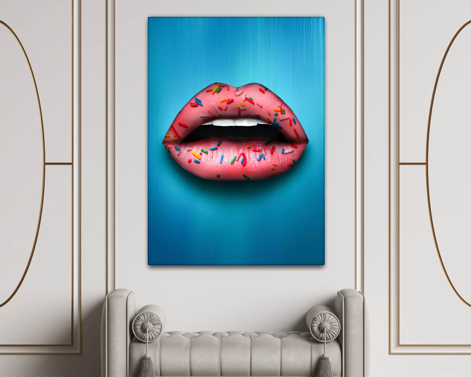 Tablou canvas cu buze