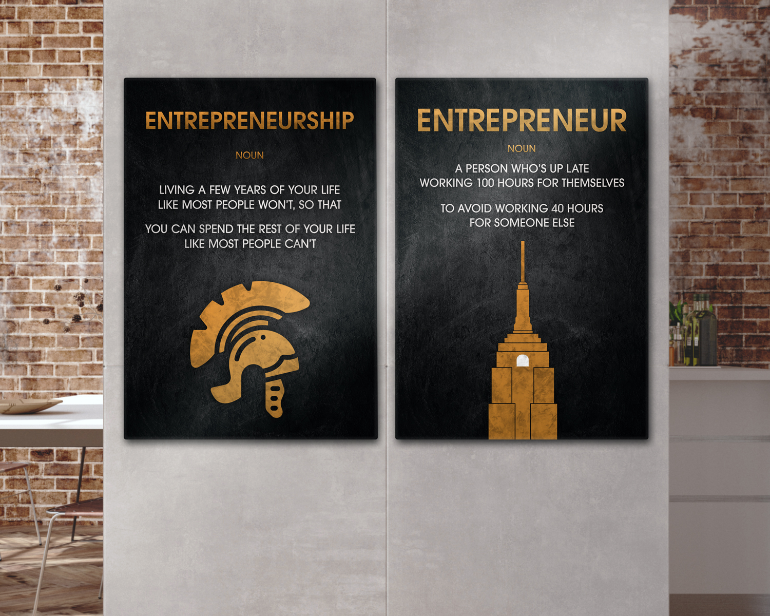 Set 2 tablouri Entrepreneur - imagine 3