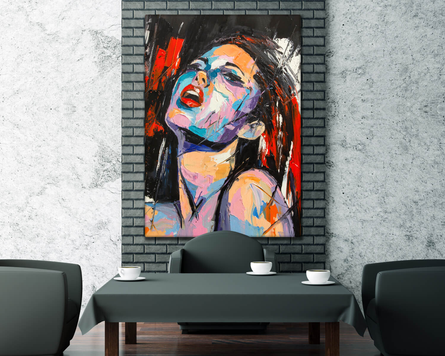 Tablou portret femeie
